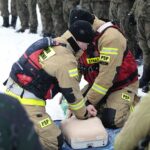 22.01.2022. Cedzyna. Wspólne ćwiczenia WOT i PSP / Wiktor Taszłow / Radio Kielce