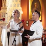 22.01.2022. Sandomierz. Koncert charytatywny dla Bartusia Przychodzkiego. Na zdjęciu: Renata Drozd - sopran, Jakub Milewski - baryton / Wiktor Taszłow / Radio Kielce