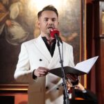 22.01.2022. Sandomierz. Koncert charytatywny dla Bartusia Przychodzkiego. Na zdjęciu: Jakub Milewski - baryton / Wiktor Taszłow / Radio Kielce