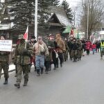 23.01.2022. Białogon. Marsz Pamięci upamiętniający 159. rocznicę wybuchu powstania styczniowego / Wiktor Taszłow / Radio Kielce