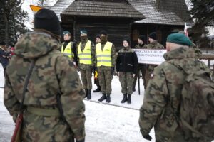 23.01.2022. Białogon. Marsz Pamięci upamiętniający 159. rocznicę wybuchu powstania styczniowego / Wiktor Taszłow / Radio Kielce