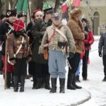 23.01.2022. Białogon. Marsz Pamięci upamiętniający 159. rocznicę wybuchu powstania styczniowego / Wiktor Taszłow / Radio Kielce