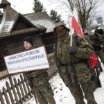 23.01.2022. Białogon. Marsz Pamięci upamiętniający 159. rocznicę wybuchu powstania styczniowego / Wiktor Taszłow / Radio Kielce