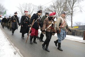 23.01.2022. Białogon. Marsz Pamięci upamiętniający 159. rocznicę wybuchu powstania styczniowego / Wiktor Taszłow / Radio Kielce