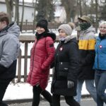 23.01.2022. Białogon. Marsz Pamięci upamiętniający 159. rocznicę wybuchu powstania styczniowego / Wiktor Taszłow / Radio Kielce