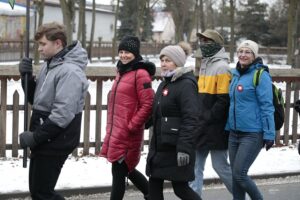 23.01.2022. Białogon. Marsz Pamięci upamiętniający 159. rocznicę wybuchu powstania styczniowego / Wiktor Taszłow / Radio Kielce