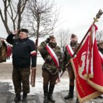 23.01.2022. Wąchock. Uroczystości przy pomniku Generała Mariana Langiewicza / Wiktor Taszłow / Radio Kielce
