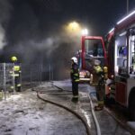 25.01.2022. Ciosowa, gm. Miedziana Góra. Pożar drewnianego domu / Wiktor Taszłow / Radio Kielce