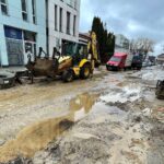 07.02.2022. Kielce. Remont ulicy Słowackiego / Wiktor Taszłow / Radio Kielce