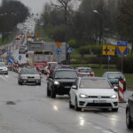 07.04.2017 Kielce. Remont skrzyżowania Wapiennikowa Popiełuszki. Korek. / Jarosław Kubalski / Radio Kielce