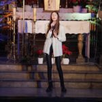 15.01.2022  Kielce. Kościół garnizonowy. Koncert laureatów X Międzynarodowego Konkursu Kolęd, Pastorałek i Piosenek Świątecznych.  Na zdjęciu Maja Janowska / Jarosław Kubalski / Radio Kielce