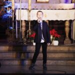 15.01.2022  Kielce. Kościół garnizonowy. Koncert laureatów X Międzynarodowego Konkursu Kolęd, Pastorałek i Piosenek Świątecznych.  Na zdjęciu Miłosz Krysiak / Jarosław Kubalski / Radio Kielce