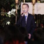 15.01.2022  Kielce. Kościół garnizonowy. Koncert laureatów X Międzynarodowego Konkursu Kolęd, Pastorałek i Piosenek Świątecznych.  Na zdjęciu Miłosz Krysiak / Jarosław Kubalski / Radio Kielce