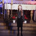 15.01.2022  Kielce. Kościół garnizonowy. Koncert laureatów X Międzynarodowego Konkursu Kolęd, Pastorałek i Piosenek Świątecznych.  Na zdjęciu Hanna Jakubczyk / Jarosław Kubalski / Radio Kielce