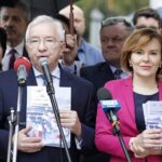 22.05.2021 Kielce. Konferencja Prawa i Sprawiedliwości - Polski Ład. Poseł Krzysztof :Lipiec i wiceminister kultury. dziedzictwa narodowego i sportu Anna Krupka / Jarosław Kubalski / Radio Kielce