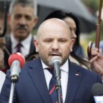 22.05.2021 Kielce. Konferencja Prawa i Sprawiedliwości - Polski Ład. Poseł Mariusz Gosek / Jarosław Kubalski / Radio Kielce