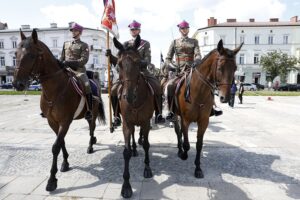 12.08.2021 Kielce. Uroczyste zakończenie 56. (41. po wojnie) Marszu Szlakiem I Kompanii Kadrowej / Jarosław Kubalski / Radio Kielce