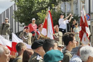 12.08.2021 Kielce. Uroczyste zakończenie 56. (41. po wojnie) Marszu Szlakiem I Kompanii Kadrowej / Jarosław Kubalski / Radio Kielce