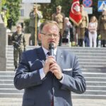 12.08.2021 Kielce. Uroczyste zakończenie 56. (41. po wojnie) Marszu Szlakiem I Kompanii Kadrowej. Na zdjęciu: szef Urzędu do Spraw Kombatantów i Osób Represjonowanych  Jan Józef Kasprzyk / Jarosław Kubalski / Radio Kielce