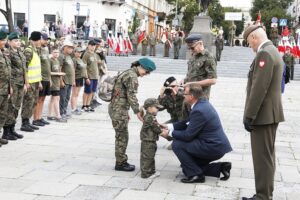 12.08.2021 Kielce. Uroczyste zakończenie 56. (41. po wojnie) Marszu Szlakiem I Kompanii Kadrowej / Jarosław Kubalski / Radio Kielce