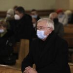 16.01.2022. Starachowice. Msza święta w intencji Jadwigi Kaczyńskiej w 9. rocznicę śmierci. Na zdjęciu: poseł Krzysztof Lipiec - lider świętokrzyskich struktur PiS / Jarosław Kubalski / Radio Kielce