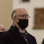 16.01.2022. Starachowice. Msza święta w intencji Jadwigi Kaczyńskiej w 9. rocznicę śmierci. Na zdjęciu: Na zdjęciu: Piotr Wawrzyk - wiceminister spraw zagranicznych / Jarosław Kubalski / Radio Kielce