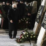 16.01.2022. Starachowice. Panteon Pamięci Narodowej. Na zdjęciu: Na zdjęciu: Jarosław Kaczyński -  prezes PiS / Jarosław Kubalski / Radio Kielce