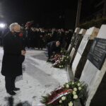 16.01.2022. Starachowice. Panteon Pamięci Narodowej. Na zdjęciu: Na zdjęciu: Jarosław Kaczyński -  prezes PiS / Jarosław Kubalski / Radio Kielce