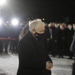 16.01.2022. Starachowice. Panteon Pamięci Narodowej. Na zdjęciu: Na zdjęciu: Jarosław Kaczyński -  prezes PiS / Jarosław Kubalski / Radio Kielce