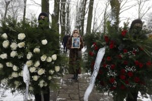 11.01.2021. Łódź. Pogrzeb podpułkownika Tadeusza Barańskiego ps. „Tatar” / Jarosław Kubalski / Radio Kielce