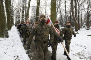 11.01.2021. Łódź. Pogrzeb podpułkownika Tadeusza Barańskiego ps. „Tatar” / Jarosław Kubalski / Radio Kielce