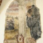 18.01.2022 Święty Krzyż. Fresk w klasztorze przedstawiający męczeńską śmierć Brunona z Kwerfurtu / Jarosław Kubalski / Radio Kielce