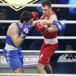 29.01.2022 Chęciny. Boks. Gala Suzuki Boxing Night 11.  Daniel Piotrowski (Polska) vs. Volodymyr Mandziuk (Ukraina) / Jarosław Kubalski / Radio Kielce