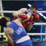 29.01.2022 Chęciny. Boks. Gala Suzuki Boxing Night 11.  Daniel Piotrowski (Polska) vs. Volodymyr Mandziuk (Ukraina) / Jarosław Kubalski / Radio Kielce