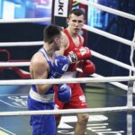 29.01.2022 Chęciny. Boks. Gala Suzuki Boxing Night 11. Bartosz Gołębiewski (Polska) vs. Arvydas Dainys (Litwa) / Jarosław Kubalski / Radio Kielce