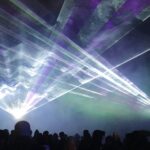 30.01.2022 Kielce. Rynek. WOŚP. Światełko do Nieba. Pokaz laserów / Jarosław Kubalski / Radio Kielce