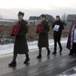 07.01.2022 Imielno. Pogrzeb majora Leona Kalety / Jarosław Kubalski / Radio Kielce