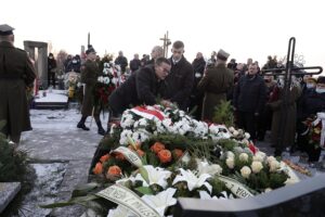 07.01.2022 Imielno. Pogrzeb majora Leona Kalety / Jarosław Kubalski / Radio Kielce