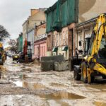 07.02.2022. Kielce. Remont ulicy Słowackiego / Wiktor Taszłow / Radio Kielce