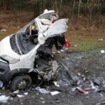 14.01.2022. Widełka. Zderzenie samochodu dostawczego z szynobusem / Komenda Wojewódzka PSP w Rzeszowie