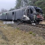 14.01.2022. Widełka. Zderzenie samochodu dostawczego z szynobusem / Komenda Wojewódzka PSP w Rzeszowie