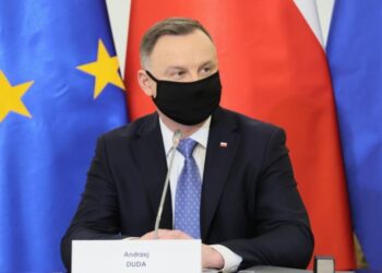 28.01.2022. Warszawa. Prezydent Andrzej Duda na Posiedzeniu rady Bezpieczeństwa Narodowego / Leszek Szymański / PAP