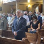 11.07.2021. Ćmielów. Pogrzeb Tomasza Wójcika „Tarzana”. Na zdjęciu Andrzej Bętkowski - marszałek województwa świętokrzyskiego / Emilia Sitarska / Radio Kielce