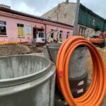 07.02.2022. Kielce. Remont ulicy Słowackiego / Wiktor Taszłow / Radio Kielce