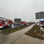 30.01.2022. Świętokrzyskie. Skutki przejścia orkanu Malik / OSP KSRG Piekoszów