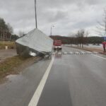 30.01.2022. Świętokrzyskie. Skutki przejścia orkanu Malik / OSP Ruda