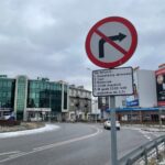 18.01.2022. Kielce. Rondo Gustawa Herlinga-Grudzińskiego. Wjazd w ulicę Czarnowską / Paulina Michta / Radio Kielce