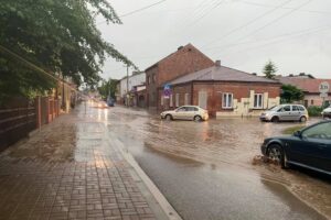 24.06.2021. Skalbmierz. Zalane miasto / Urząd Miasta i Gminy w Skalbmierzu