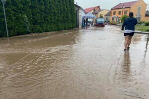 24.06.2021. Skalbmierz. Zalane miasto / Urząd Miasta i Gminy w Skalbmierzu