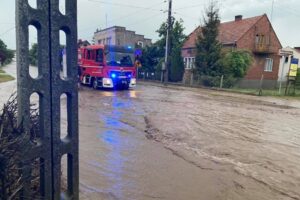 24.06.2021. Skalbmierz. Zalane miasto / Urząd Miasta i Gminy w Skalbmierzu